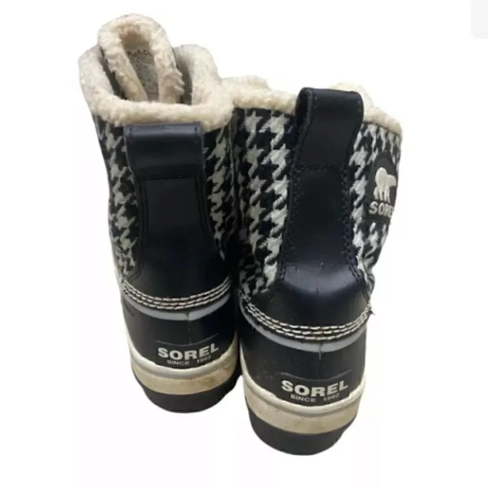 Sorel Waterproof Tivoli Black Womens Winter Boots NL1631-639 Size US 6